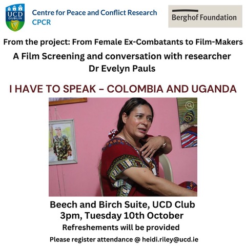 image for 'I Have to Speak - Colombia and Uganda' webinar